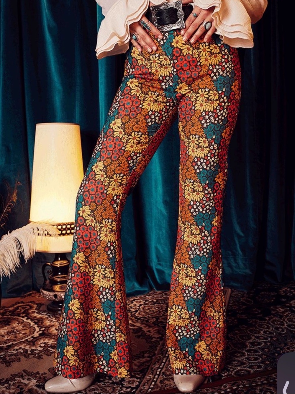 Hippie Shake-Harlow Ditsy Floral Flares